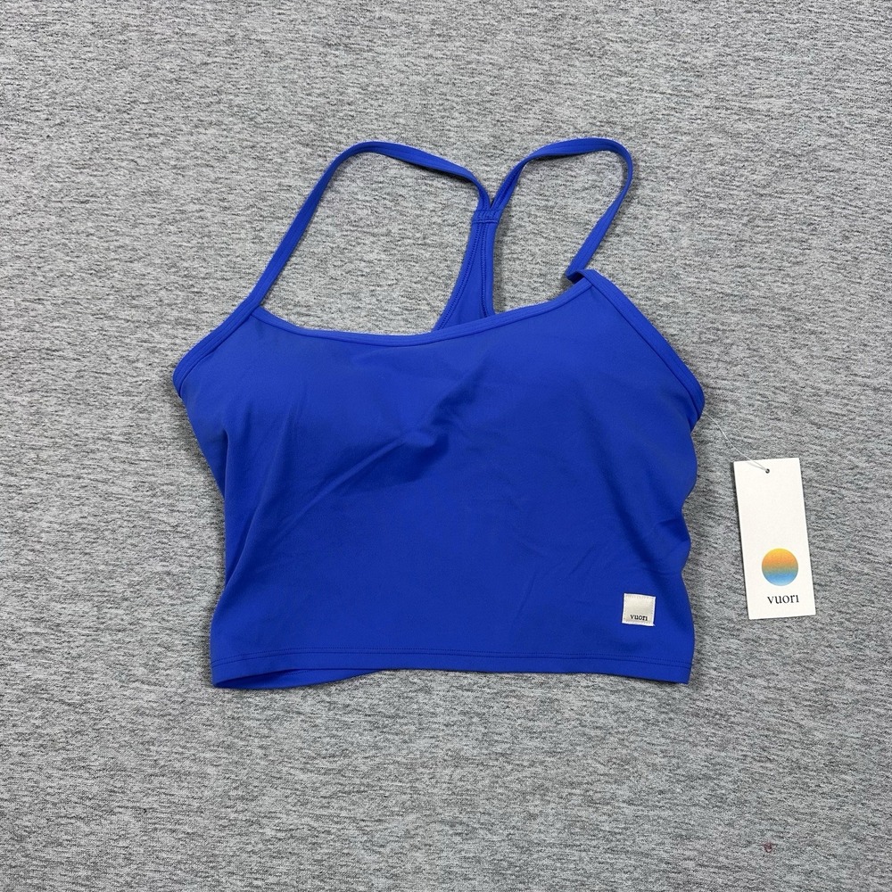 VUORI All the Feels Tank 2.0 Top Womens Small Electric Blue Active Fitness NEW